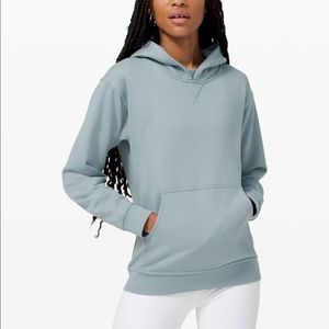 All Yours Hoodie Terry - color blue cast